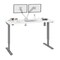 Bestar Bestar Upstand 60W x 30D Standing Desk with Dual Monitor Arm in white 175870-000017 - alternate 8